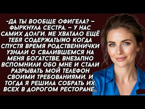 Видео: 👉РОДСТВЕННИКИ узнав что я разбогатела, стали меня атаковать и тогда я решила их всех собрать...
