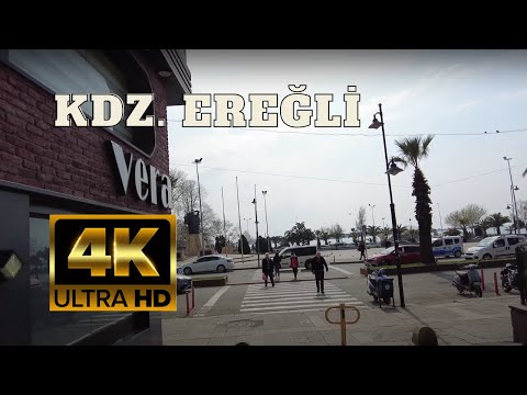 Видео: Кдз. Пешеходная экскурсия по базару Эрегли | 4К 60 кадров в секунду