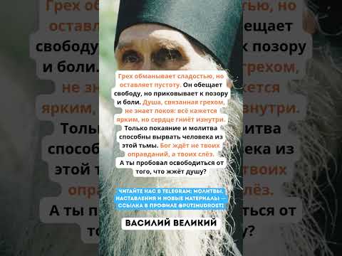 Видео: 🌿 Василий Великий — Грех сжигает сердце