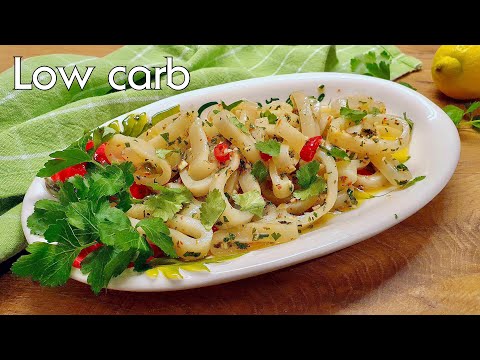 Видео: Закуски с рыбными консервами на праздничный стол, маринованные кальмары #lowcarb #кето #кетодиета