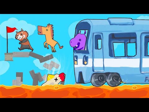 Видео: СМЕХ, ПОЗИТИВ И РАДОСТЬ ЗАШКАЛИВАЕТ! - Ultimate Chicken Horse!