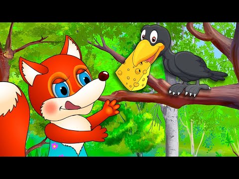 Видео: Ворона и Лисица. Басня Крылова / Мультфильм для детей / Машулины сказки / Сказка на ночь