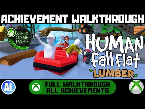 Видео: Human Fall Flat — прохождение достижения «Уровень лесоматериалов» #Xbox — Xbox Game Pass