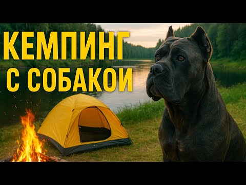 Видео: 🎥 Первый кемпинг с кане корсо | Поход у реки с палаткой и костром