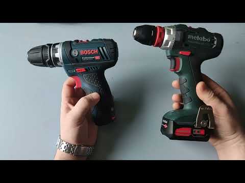Видео: Порівняння шуруповертів з знімними патронами Bosch vs Metabo