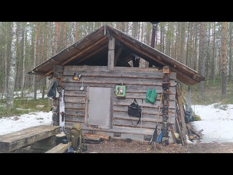 Видео: Рыбалка в тайге/ на избу с ночёвкой/ щуки и налимы на жерлицы.