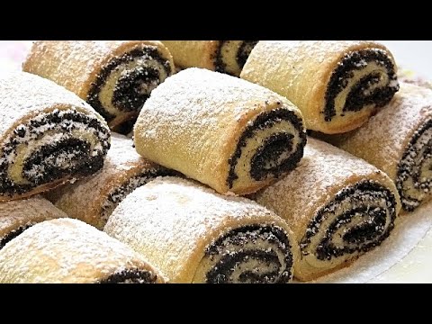 Видео: МИНИ - РУЛЕТИКИ С  МАКОМ. Быстрая бездрожжевая выпечка
