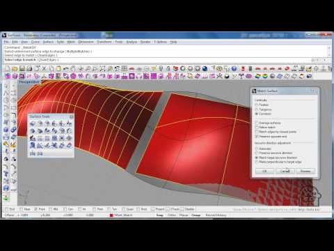 Видео: Rhino 4. Инструменты редактирования поверхностей (Часть 1)