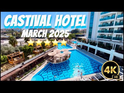 Видео: Castival Hotel Side Turkiye March 2025. 4K. All inclusive winter. Kumköy Evrenseki Turkey турция