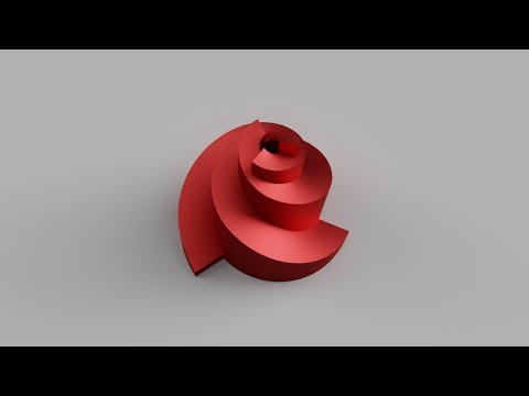 Видео: Уроки Fusion360: 3D моделирование ротора Онипко. 3d modeling Archimedean screw and Golden Spiral