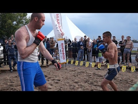 Видео: Маленький боец против  Великана в 150 кг. !!