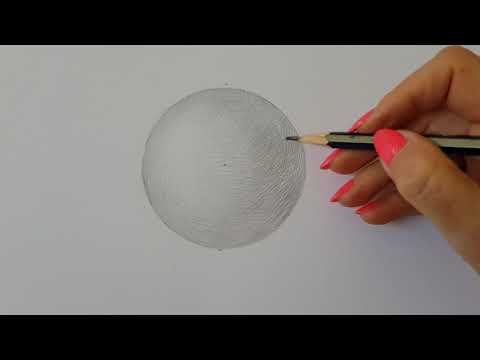 Видео: Уроци по рисуване - светлосянка на сфера