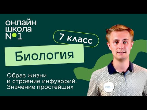 Видео: Образ жизни и строение инфузорий. Значение простейших. Видеоурок 5. Биология 7 класс
