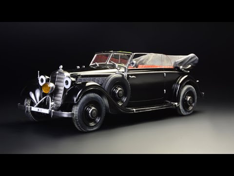 Видео: Mercedes 320 Convertible - Heydrich Anthropoid - Модель автомобиля ICM 1/35