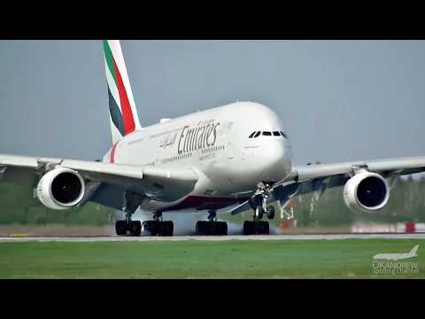 Видео: Airbus A380 - Посадка которую надо увидеть. Очень Тяжелый Самолёт Невероятного размера