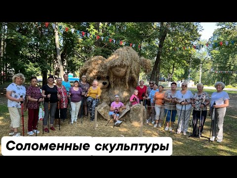 Видео: Соломенные скульптуры в Автозаводском Парке. #спортвкаждыйдвор