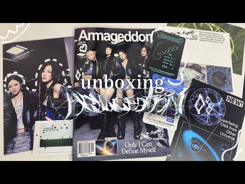 Видео: распаковка альбома aespa - Armageddon zine ver. 🪐 обзор | unboxing kpop album 💿