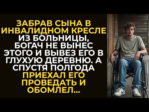 Видео: Забрав сына в инвалидном кресле из больницы, богач не вынес этого и вывез его в…