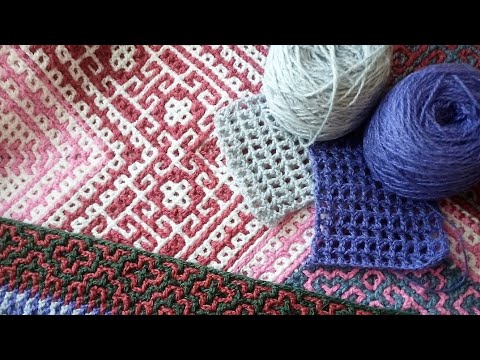 Видео: МК: филейный жаккард. Круговые ряды. Мастер-класс №1.