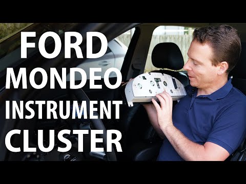 Видео: Как: снять блок приборов, Ford Mondeo (Mk3), заменить лампочки