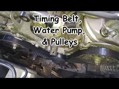 Видео: Замена ремня ГРМ, водяного насоса и шкивов Acura TL (Honda Accord V6)