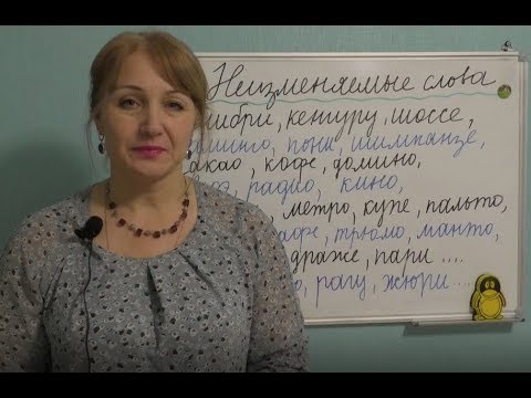 Видео: НЕИЗМЕНЯЕМЫЕ СЛОВА