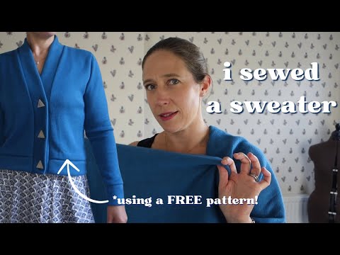 Видео: Это самый милый осенний швейный проект на свете? | Сшейте БЕСПЛАТНЫЙ кардиган вместе со мной!