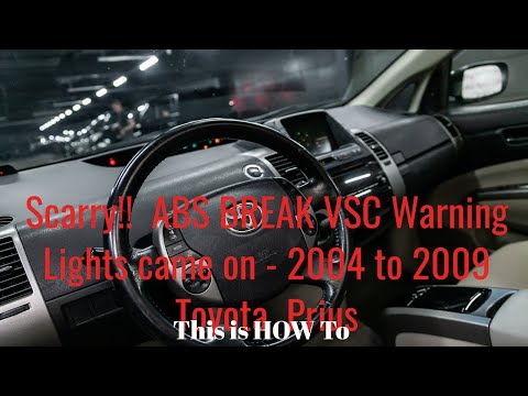 Видео: Как устранить неисправности ABS VSC, связанные с индикаторами тормозов — коды ошибок Prius C1203 ...