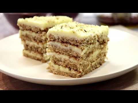 Видео: ОРЕХОВЫЙ ТОРТ С ЗАВАРНЫМ КРЕМОМ.  Это для Золушки всего три орешка, а нам целый торт