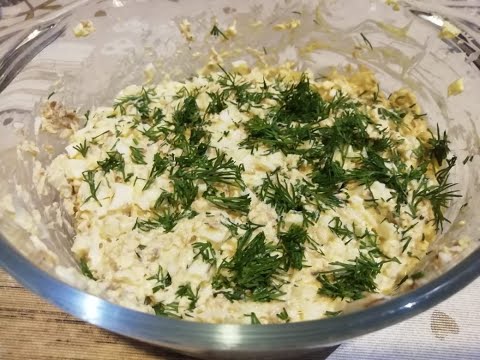 Видео: Паштет из консервированной рыбы и яиц