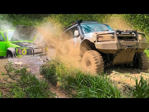Видео: Блондинка за рулем Pajero Sport Заруба Уаз Патриот против Mitsubishi Pajero на бездорожье