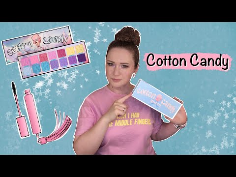 Видео: Jeffree Star Cotton Candy Queen palette: розовое вино и фиолетовая вата. Стойкость, 4 макияжа.