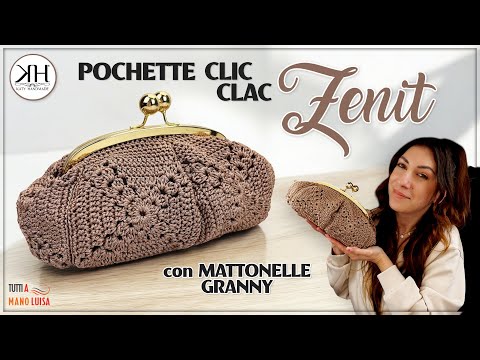 Видео: Не выбрасывайте остатки пряжи!🧶 Сумка-клатч CLIC CLAC "Зенит" с ДЕДУШКАМИ! #вязание крючком 👜