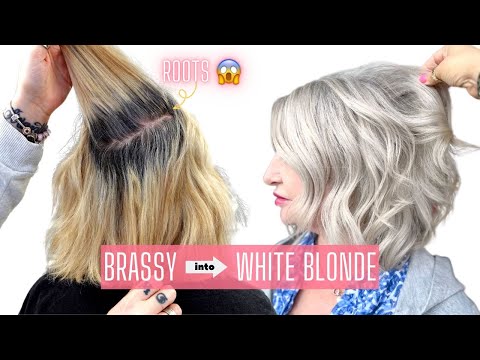 Видео: Секрет превращения медно-русых волос в платиново-белые
