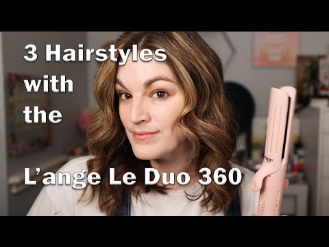 Видео: Как использовать L'ange Le Duo - 3 ПРИЧЕСКИ - пляжные волны, прямые и кудрявые