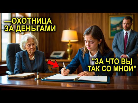 Видео: Мать Заставила Девушку Подписать Брачный Контракт… Пока Не Увидела Фамилию в Завещании Миллиардера