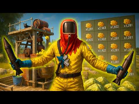 Видео: ЗАХВАТИЛИ СЕРНЫЙ КАРЬЕР! ДОБЫЛИ 100.000 СЕРЫ в Раст / Rust