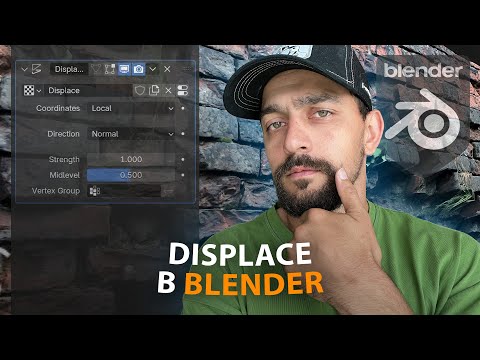 Видео: Как сделать рельеф через Displace в Blender?