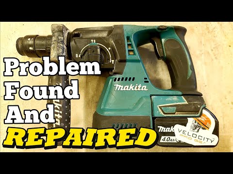 Видео: Дрель Makita DHP243 SDS+ без удара. Разобран, очищен, найдена неисправность, отремонтирован и соб...