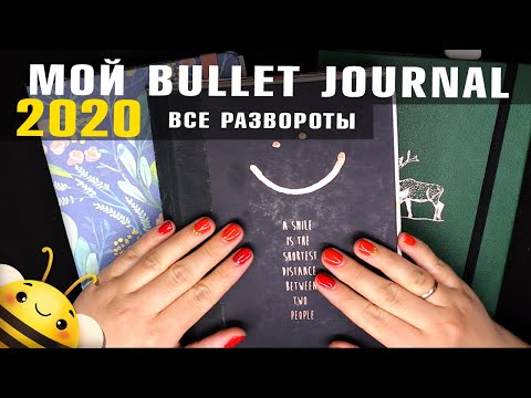 Видео: Мой ЕЖЕДНЕВНИК 2020 - заполненные РАЗВОРОТЫ