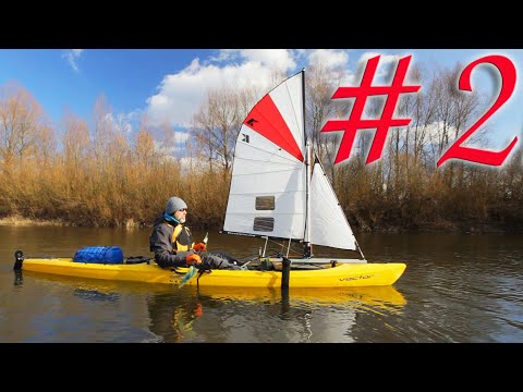 Видео: Сплав на каяках с парусами, день -2й