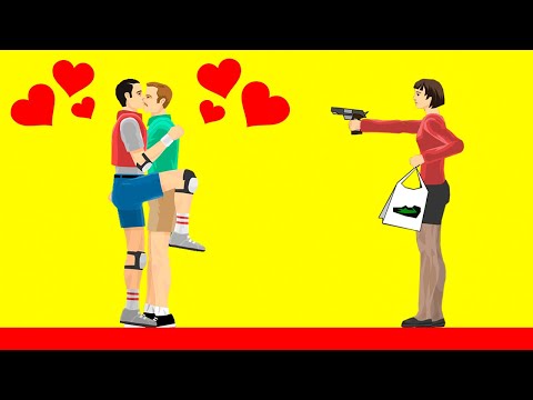 Видео: ВЫ ЧТО ТАМ ДЕЛАЕТЕ? БЕЗУМНАЯ БАБА МАНЬЯК НАПАЛА С ПИСТОЛЕТОМ! ПРОШЕЛ УГАРНЫЙ УРОВЕНЬ В HAPPY WHEELS