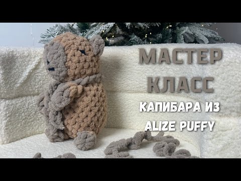 Видео: Мастер класс капибара их Alize Puffy