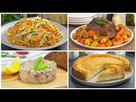 Видео: Вкусное МЕНЮ для праздничного семейного обеда из 4-х блюд. Рецепты от Всегда Вкусно!