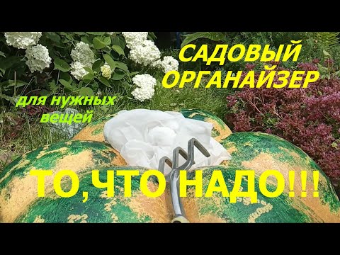 Видео: Как Сделать Большую ТЫКВУ из СТАРОЙ ЗАНАВЕСКИ и ЦЕМЕНТА она же САДОВЫЙ ОРГАНАЙЗЕР