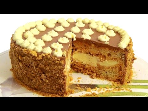Видео: Торт "Киевский". Пошаговое приготовление в домашних условиях.