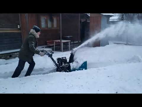 Видео: Навалило снега! Сынуля вызвался помочь!