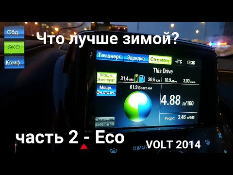 Видео: Какой режим климата самый оптимальный зимой Fan only, Eco, Comfort? часть 2. Chevrolet Volt 2014