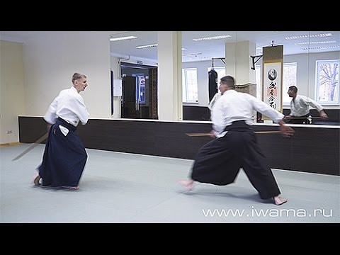 Видео: Айкидо Ивама Рю. Джо: 3, 4 кумиджо, 13 авасе. Aikido Iwama. Jo: 3, 4 kumijo, 13 no kumijo.