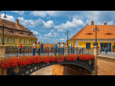 Видео: Сибиу, Румыния – Сказочная прогулка через вечные улицы и виды с дрона